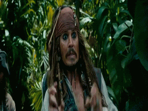 Pirates of the Caribbean, Jack Sparrow, Johnny Depp ewww gif